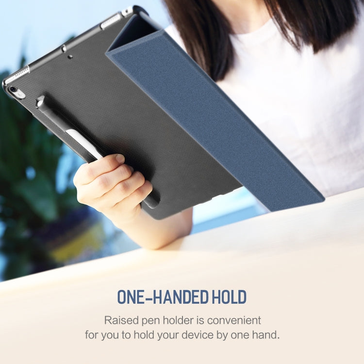 ROCK Horizontal Flip Leather Case for iPad Pro 10.5 inch, with Three-folding Holder & Pen Slots