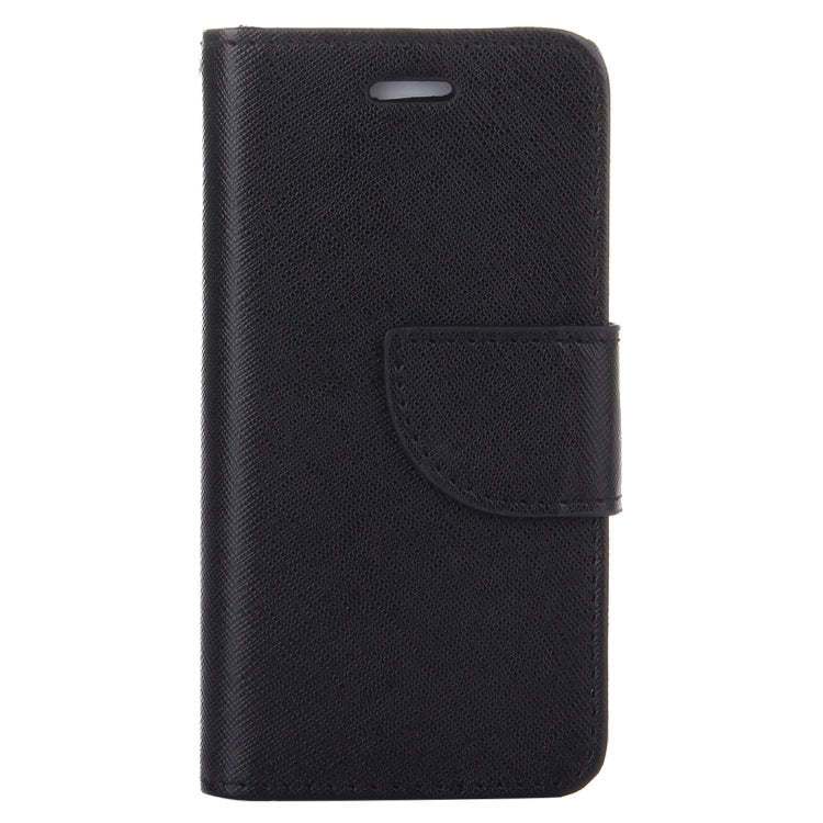 Cross Texture Horizontal Flip Solid Color Leather Case with Holder & Card Slots & Wallet for iPhone SE & 5 & 5s