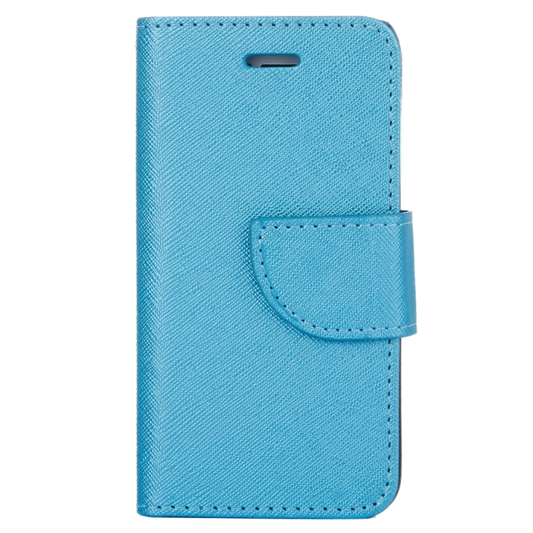 Cross Texture Horizontal Flip Solid Color Leather Case with Holder & Card Slots & Wallet for iPhone SE & 5 & 5s