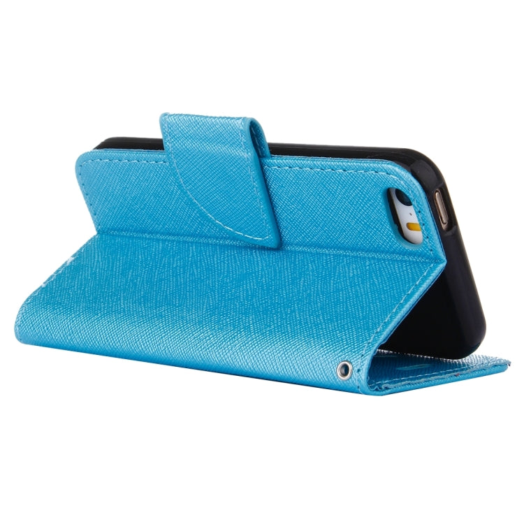Cross Texture Horizontal Flip Solid Color Leather Case with Holder & Card Slots & Wallet for iPhone SE & 5 & 5s