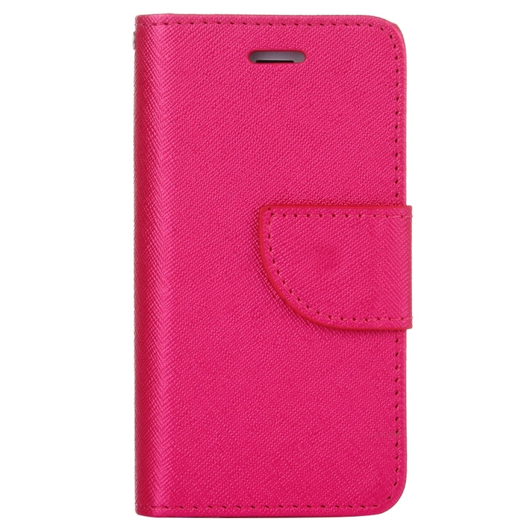 Cross Texture Horizontal Flip Solid Color Leather Case with Holder & Card Slots & Wallet for iPhone SE & 5 & 5s