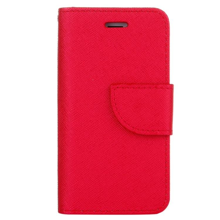 Cross Texture Horizontal Flip Solid Color Leather Case with Holder & Card Slots & Wallet for iPhone SE & 5 & 5s