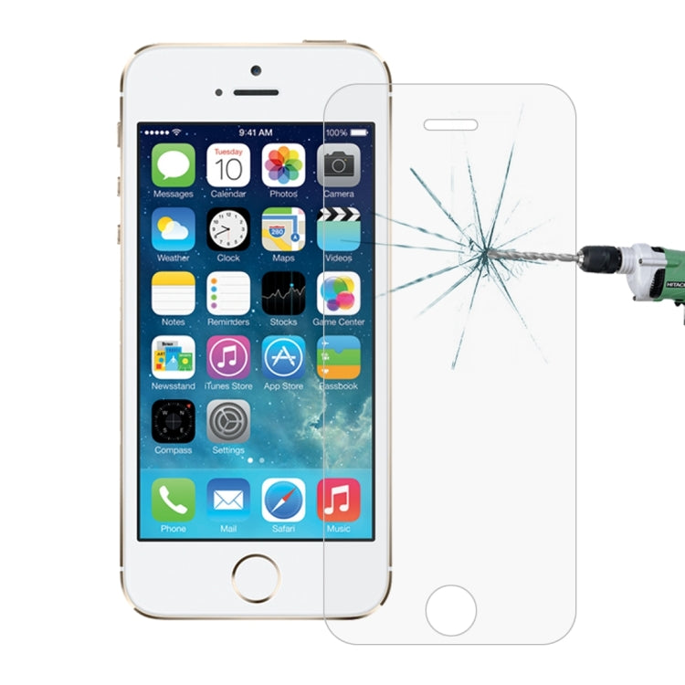 For iPhone SE & 5s & 5C & 5 0.26mm 9H Surface Hardness 2.5D Explosion-proof Tempered Glass Screen Film
