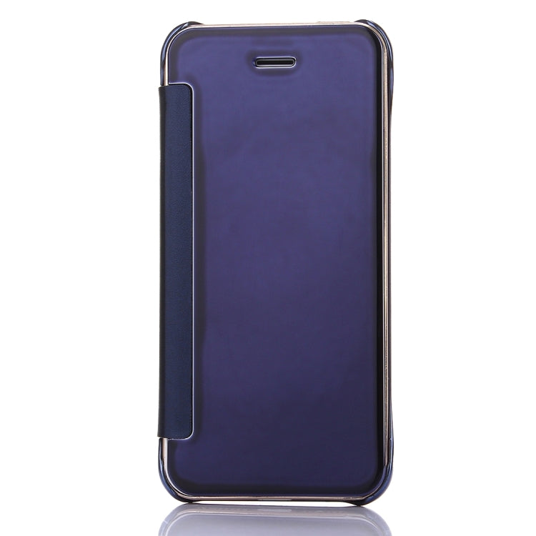 For iPhone SE & 5s & 5 Electroplating Mirror Horizontal Flip Leather Case