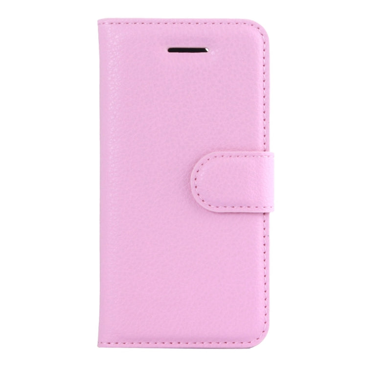 For iPhone 5 & 5s & SE Litchi Texture Horizontal Flip Leather Case with Holder & Card Slots & Wallet