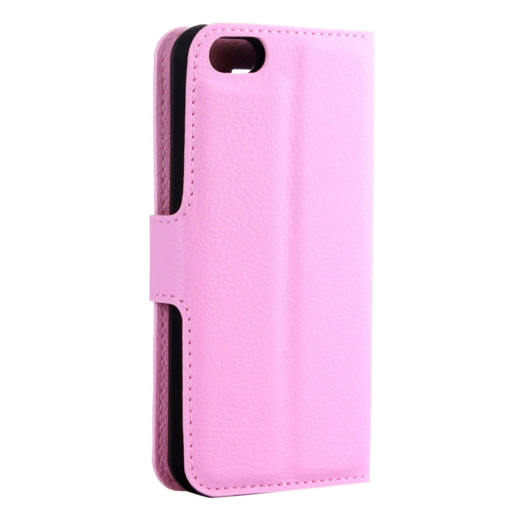 For iPhone 5 & 5s & SE Litchi Texture Horizontal Flip Leather Case with Holder & Card Slots & Wallet