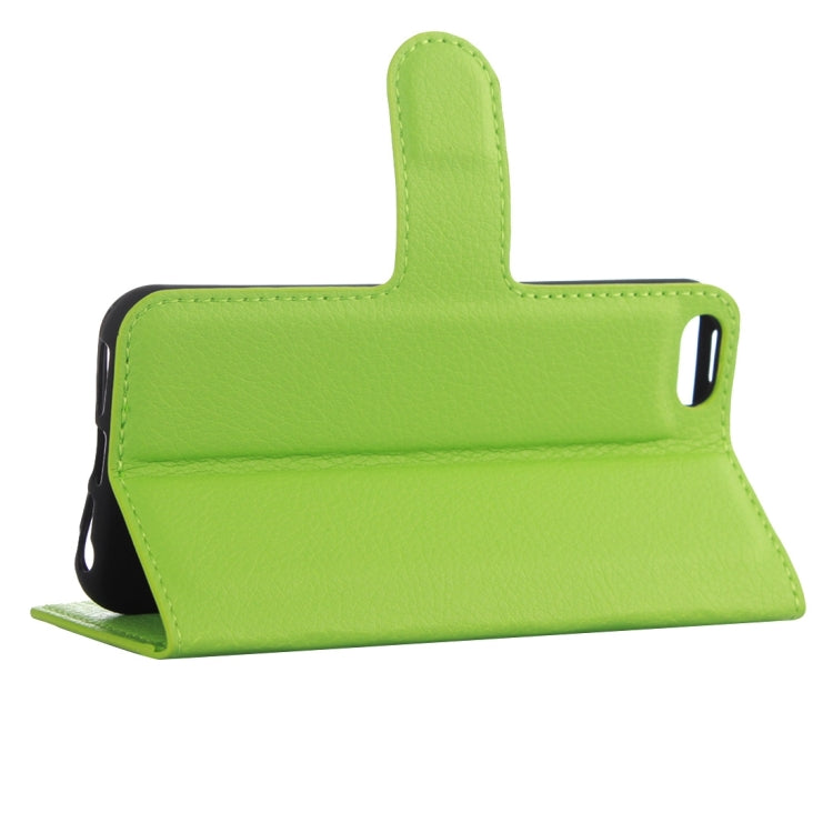For iPhone 5 & 5s & SE Litchi Texture Horizontal Flip Leather Case with Holder & Card Slots & Wallet