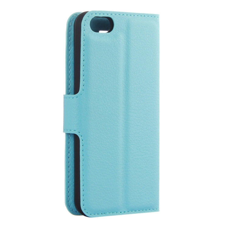 For iPhone 5 & 5s & SE Litchi Texture Horizontal Flip Leather Case with Holder & Card Slots & Wallet