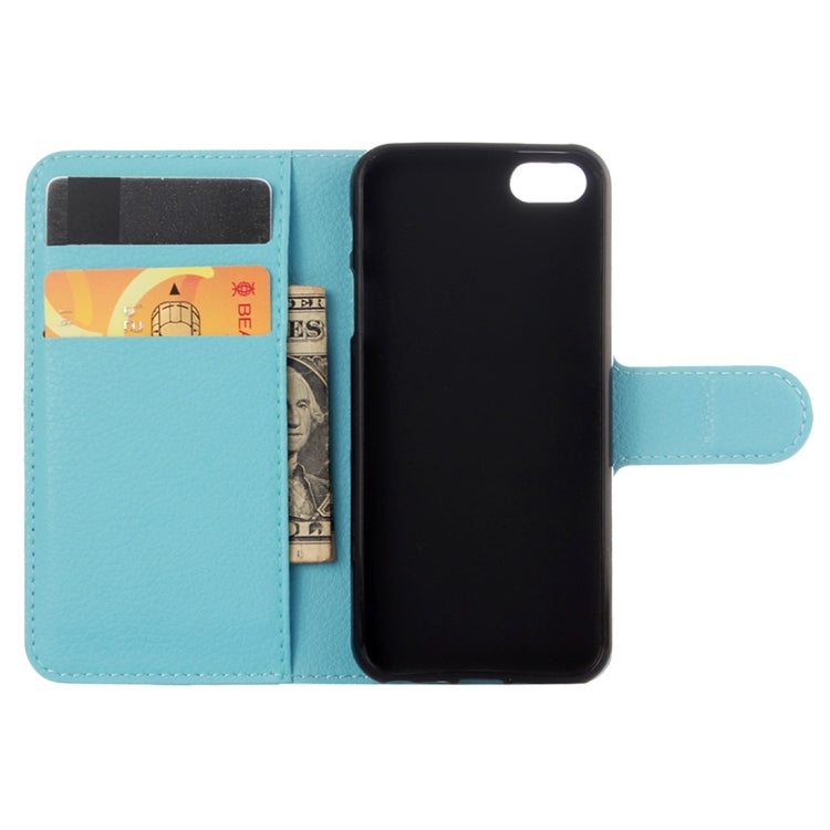 For iPhone 5 & 5s & SE Litchi Texture Horizontal Flip Leather Case with Holder & Card Slots & Wallet