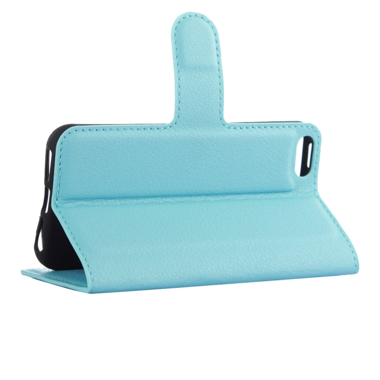 For iPhone 5 & 5s & SE Litchi Texture Horizontal Flip Leather Case with Holder & Card Slots & Wallet