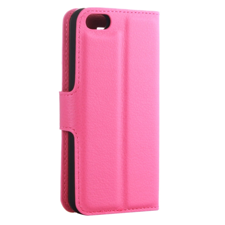 For iPhone 5 & 5s & SE Litchi Texture Horizontal Flip Leather Case with Holder & Card Slots & Wallet