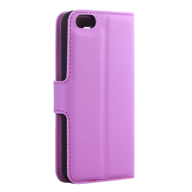 For iPhone 5 & 5s & SE Litchi Texture Horizontal Flip Leather Case with Holder & Card Slots & Wallet