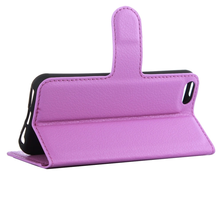 For iPhone 5 & 5s & SE Litchi Texture Horizontal Flip Leather Case with Holder & Card Slots & Wallet