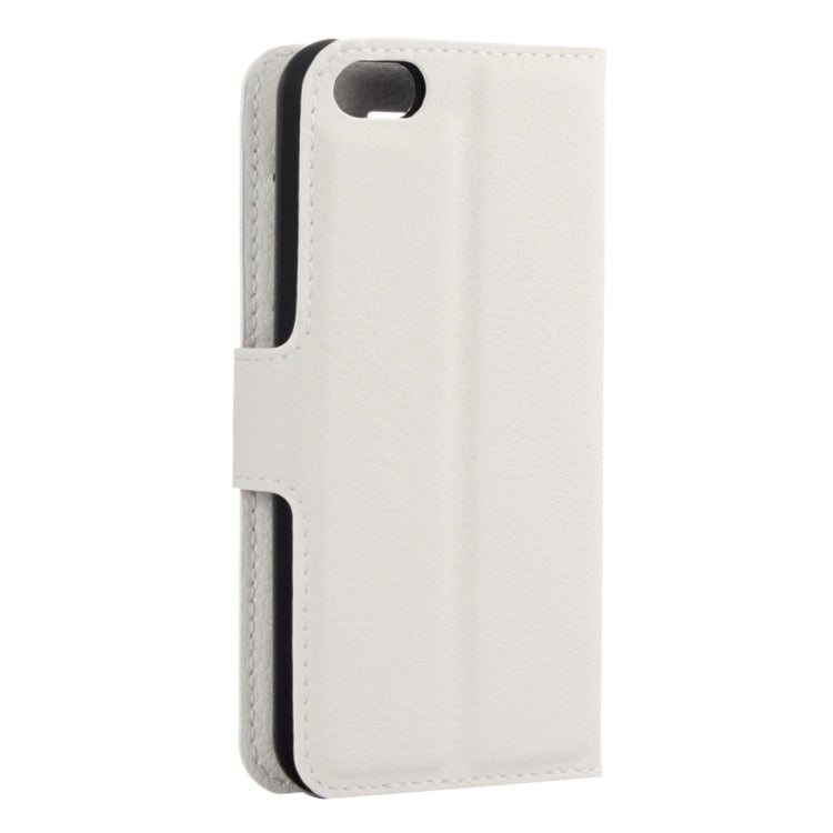 For iPhone 5 & 5s & SE Litchi Texture Horizontal Flip Leather Case with Holder & Card Slots & Wallet