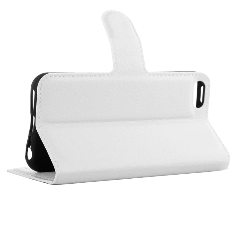 For iPhone 5 & 5s & SE Litchi Texture Horizontal Flip Leather Case with Holder & Card Slots & Wallet