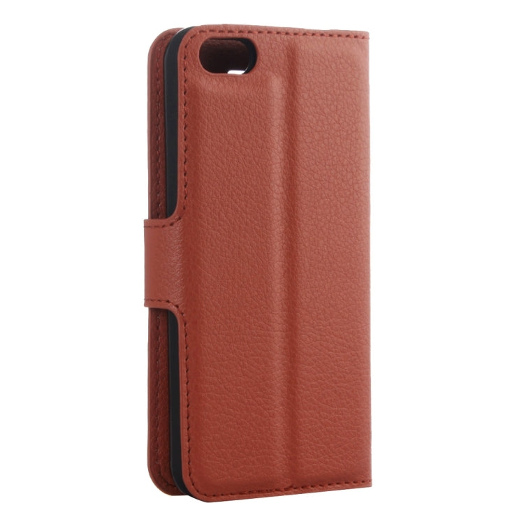 For iPhone 5 & 5s & SE Litchi Texture Horizontal Flip Leather Case with Holder & Card Slots & Wallet