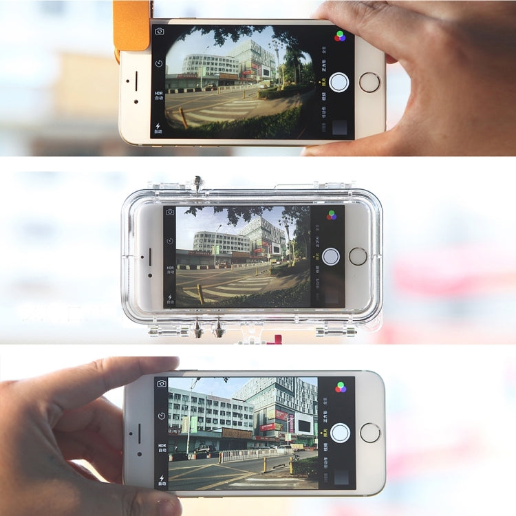 HAMTOD for iPhone 5 & 5S & SE Extreme Sports IP68 Waterproof Case with 170 Degrees Wide Angle Lens, Compatible with GoPro Accessories, Waterproof Depth: 5m
