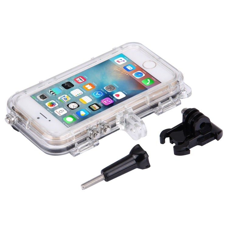 HAMTOD for iPhone 5 & 5S & SE Extreme Sports IP68 Waterproof Case with 170 Degrees Wide Angle Lens, Compatible with GoPro Accessories, Waterproof Depth: 5m