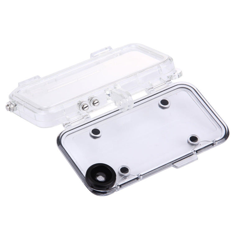 HAMTOD for iPhone 5 & 5S & SE Extreme Sports IP68 Waterproof Case with 170 Degrees Wide Angle Lens, Compatible with GoPro Accessories, Waterproof Depth: 5m