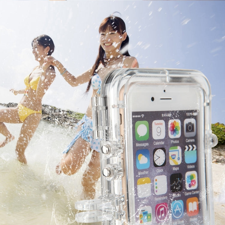 HAMTOD for iPhone 5 & 5S & SE Extreme Sports IP68 Waterproof Case with 170 Degrees Wide Angle Lens, Compatible with GoPro Accessories, Waterproof Depth: 5m