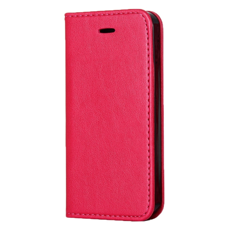 For iPhone SE & 5s & 5 Lambskin Texture Horizontal Flip Magnetic Leather Case with Holder and Card Slot