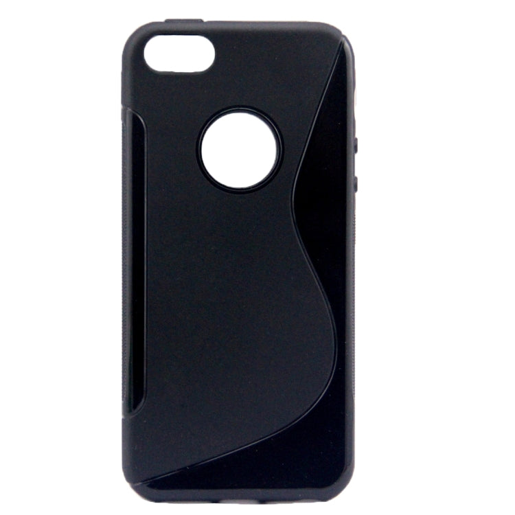 S-Shaped Soft TPU Protective Cover Case for iPhone 5 & 5s & SE