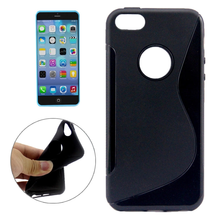 S-Shaped Soft TPU Protective Cover Case for iPhone 5 & 5s & SE