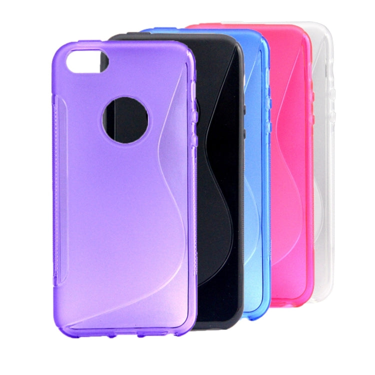 S-Shaped Soft TPU Protective Cover Case for iPhone 5 & 5s & SE