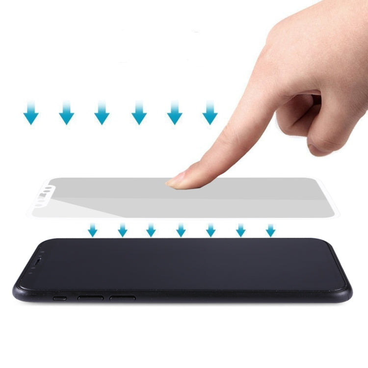 For iPhone X 0.26mm 9H Surface Hardness 3D Explosion-proof Full Screen Carbon Fiber Soft Edges Tempered Glass Screen Film