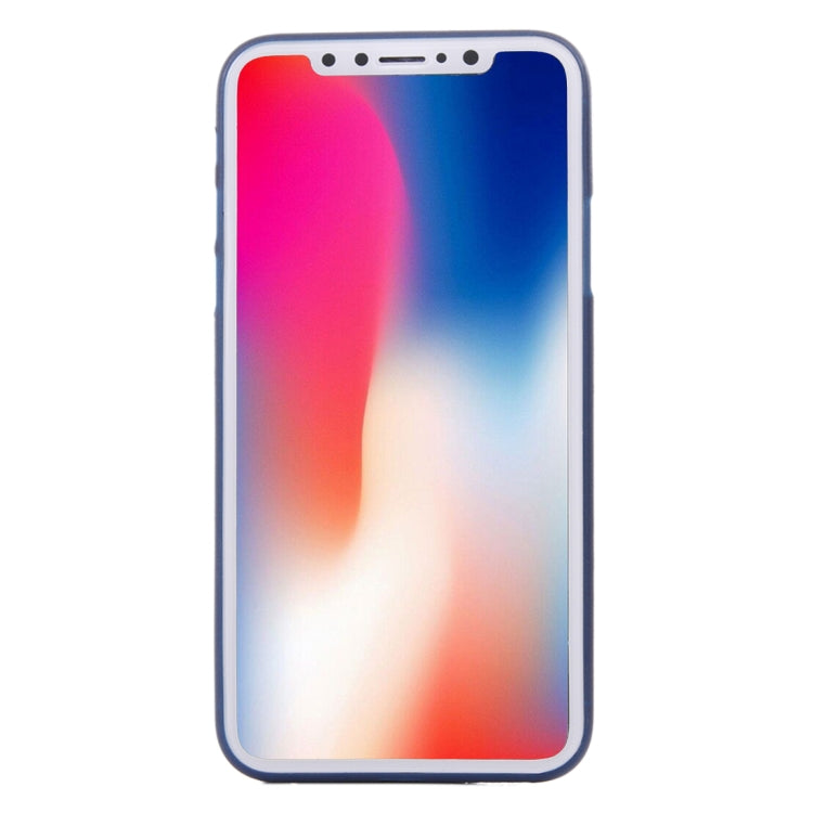 For iPhone X / XS Carbon Fibre Texture PP Protective Back Cover Case