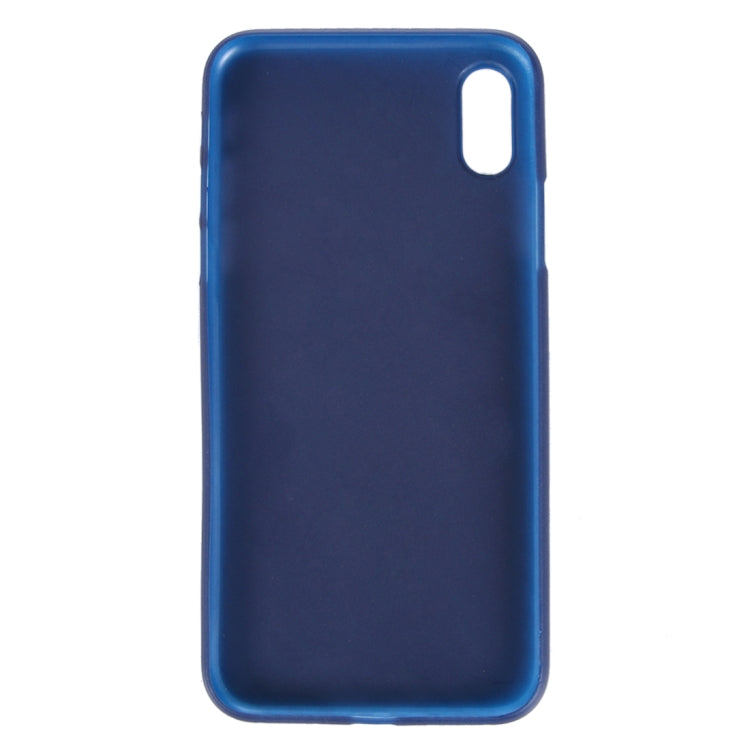 For iPhone X / XS Carbon Fibre Texture PP Protective Back Cover Case