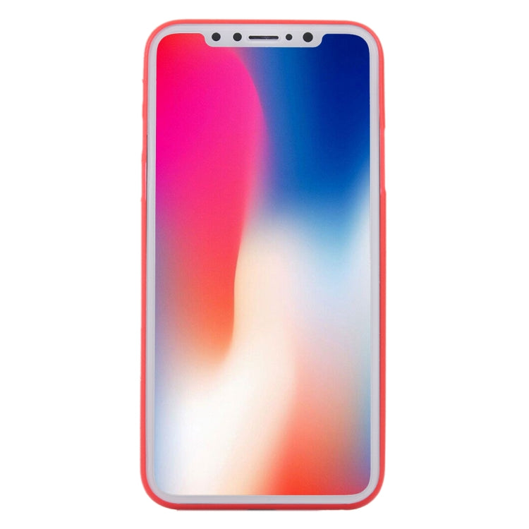 For iPhone X / XS Carbon Fibre Texture PP Protective Back Cover Case