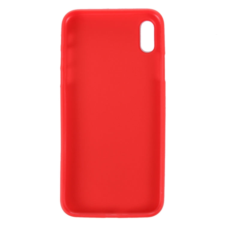 For iPhone X / XS Carbon Fibre Texture PP Protective Back Cover Case
