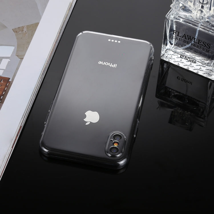 For iPhone X / XS PC Transparent Protective Back Cover Case (Transparent)