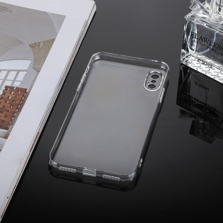 For iPhone X / XS PC Transparent Protective Back Cover Case (Transparent)