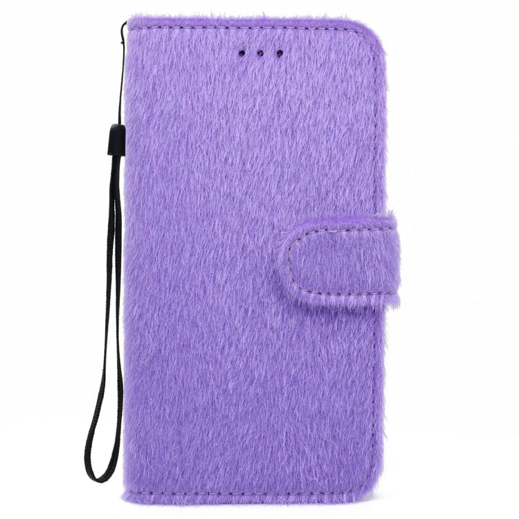 For iPhone X / XS Rabbit Ears Diamond Encrusted Horizontal Flip Plush Protective Back Cover with Holder & Card Slots & Wallet & Lanyard