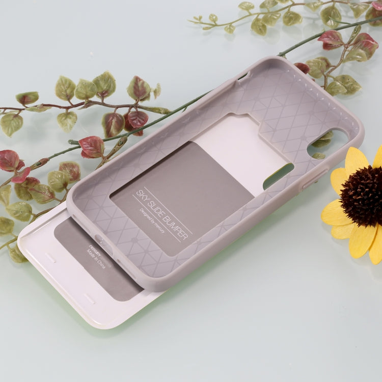 For iPhone X / XS GOOSPERY TPU + PC Sky Slide Bumper Protective Back Case with Card Slots