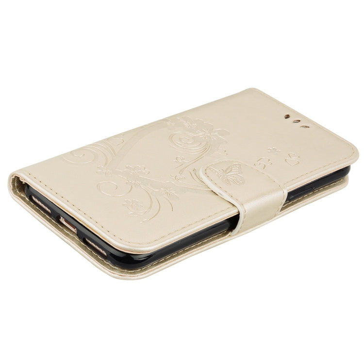 For iPhone X / XS Pressed Flowers Butterfly Love Pattern Horizontal Flip Leather Case with Holder & Card Slots & Wallet & Lanyard & Photo Frame