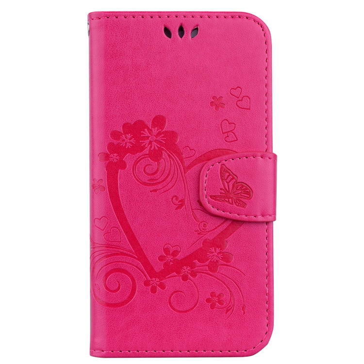 For iPhone X / XS Pressed Flowers Butterfly Love Pattern Horizontal Flip Leather Case with Holder & Card Slots & Wallet & Lanyard & Photo Frame