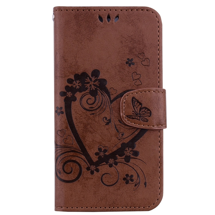 For iPhone X / XS Pressed Flowers Butterfly Love Pattern Horizontal Flip Leather Case with Holder & Card Slots & Wallet & Lanyard & Photo Frame