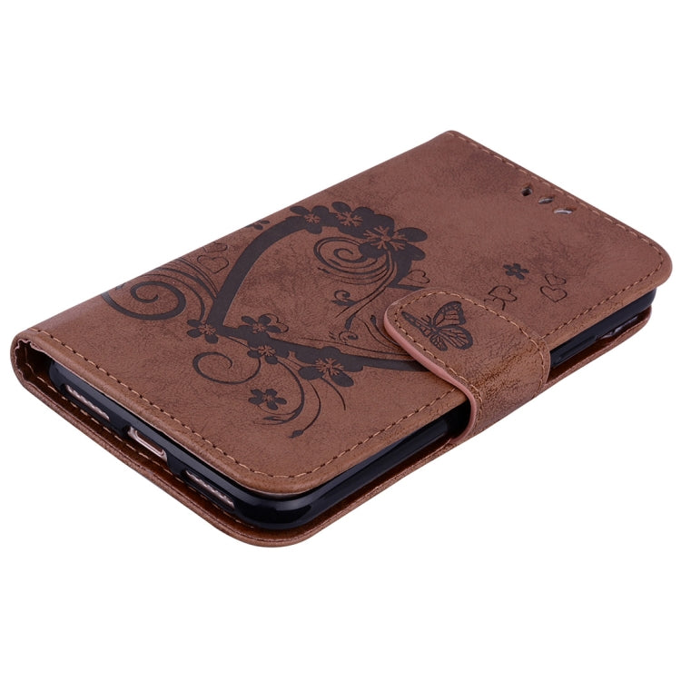 For iPhone X / XS Pressed Flowers Butterfly Love Pattern Horizontal Flip Leather Case with Holder & Card Slots & Wallet & Lanyard & Photo Frame