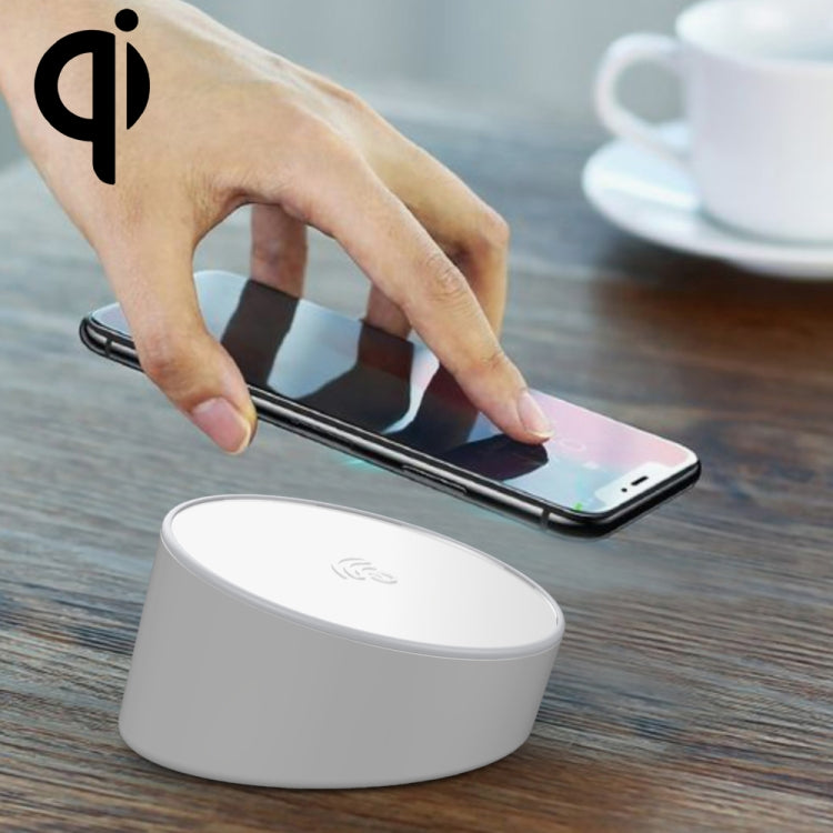 HAMTOD HFC100 10W (Max) Intelligent Qi Standard Wireless Charger, Support Fast Charging, For iPhone, Galaxy, Huawei, Xiaomi, LG, HTC and Other QI Standard Smart Phones (White)