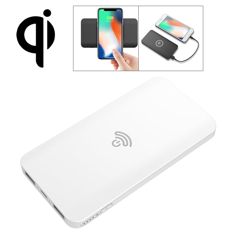 HAMTOD HS1 Portable Intelligent Qi Standard Wireless Charger / Power Bank, Support Fast Charging, For iPhone, Galaxy, Huawei, Xiaomi, LG, HTC and Other QI Standard Smart Phones