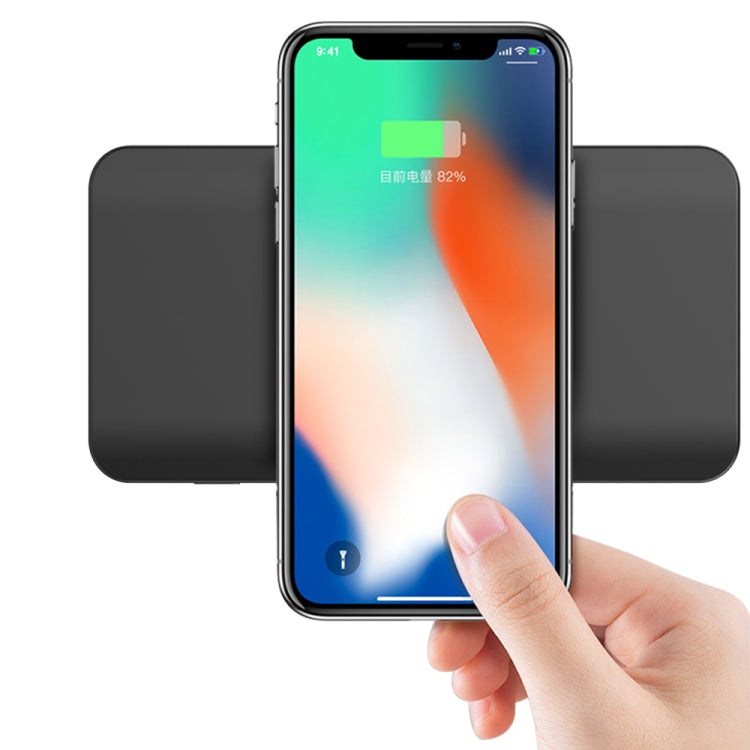 HAMTOD HS1 Portable Intelligent Qi Standard Wireless Charger / Power Bank, Support Fast Charging, For iPhone, Galaxy, Huawei, Xiaomi, LG, HTC and Other QI Standard Smart Phones