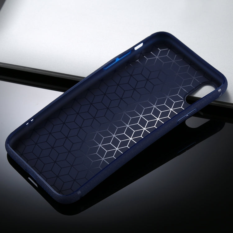 For iPhone X / XS Litchi Texture TPU Protective Soft Back Case