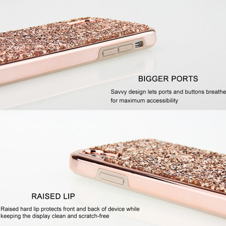 For iPhone X / XS Diamond Series Electroplating PC TPU Protective Case