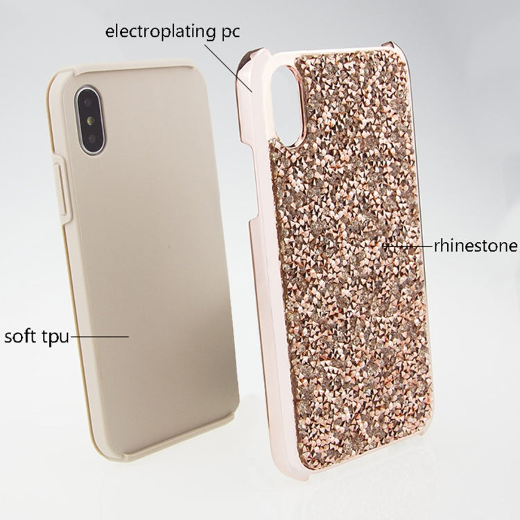 For iPhone X / XS Diamond Series Electroplating PC TPU Protective Case