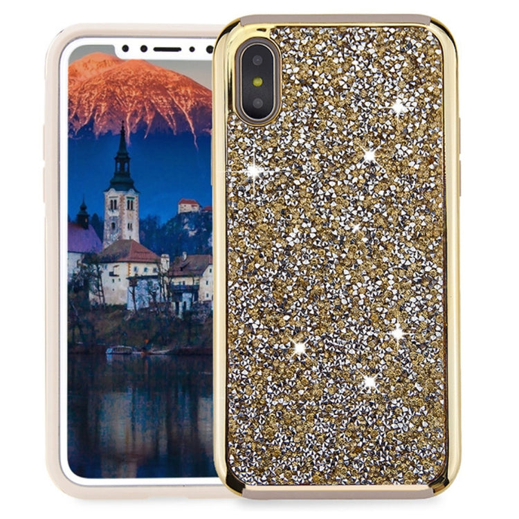 For iPhone X / XS Diamond Series Electroplating PC TPU Protective Case