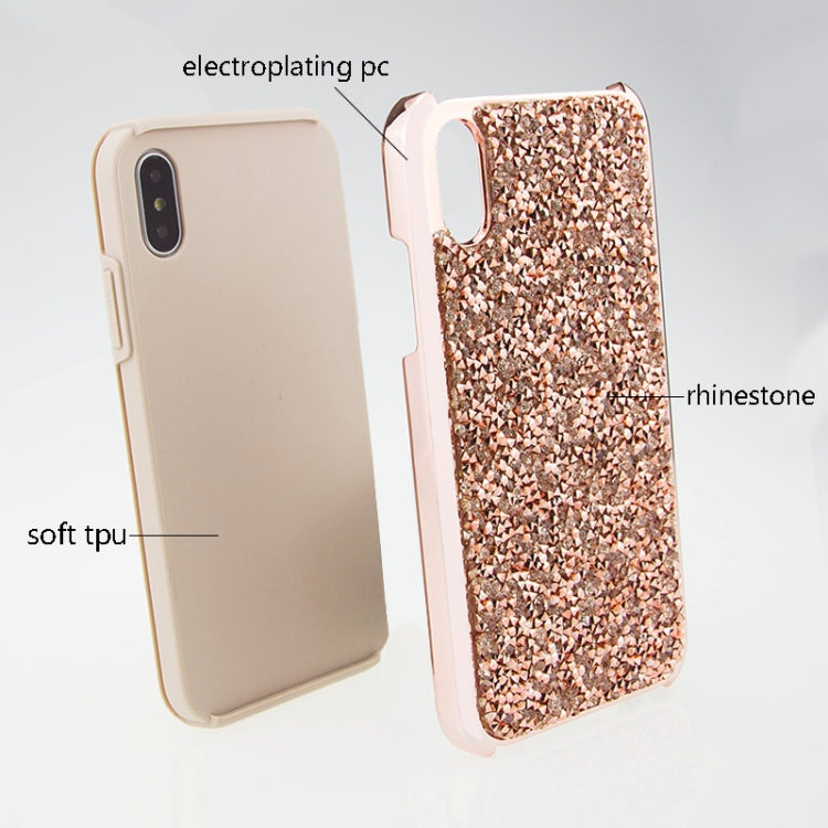 For iPhone X / XS Diamond Series Electroplating PC TPU Protective Case