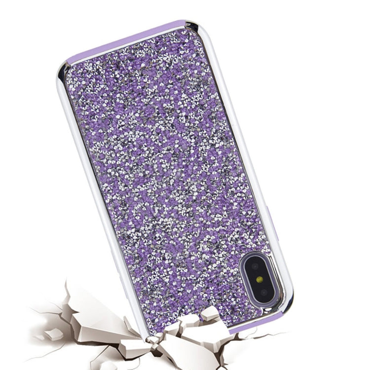 For iPhone X / XS Diamond Series Electroplating PC TPU Protective Case